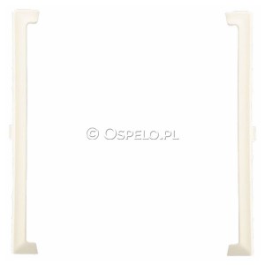 RO-3U/27 Pierścień ozdobny wewnętrzny do gniazd podwójnych kompletnych typu Monoblok Ecru Ospel Aria - Widok z przodu