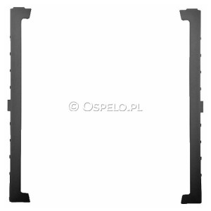 RO-3U/33 Pierścień ozdobny wewnętrzny do gniazd podwójnych kompletnych typu Monoblok Czarny Metalik Ospel Aria - Widok z przodu