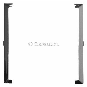 RO-3U/67 Pierścień ozdobny wewnętrzny do gniazd podwójnych kompletnych typu Monoblok Srebro Błysk Ospel Aria - Widok z przodu