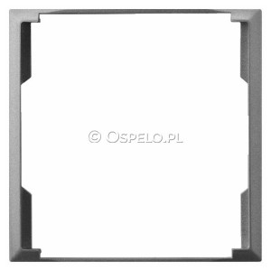 RO-4U/70 Pierścień ozdobny wewnętrzny do gniazd podwójnych Szary Mat. Ospel Aria - Widok z przodu