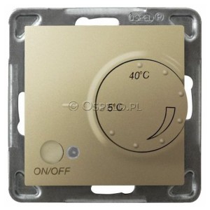 RTP-1Y/m/28 Regulator temperatury z czujnikiem zewnętrznym, sonda w zestawie  Złoty Metalik