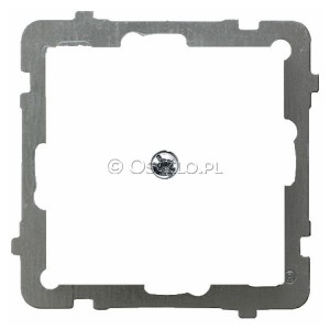 Z-1G/m/00 Zaślepka z mostkiem mocoującym na łapki oraz wkręty Biały Ospel As - Widok z przodu