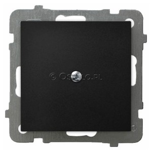 Z-1G/m/33 Zaślepka z mostkiem mocoującym na łapki oraz wkręty Czarny Metalik Ospel As - Widok z przodu