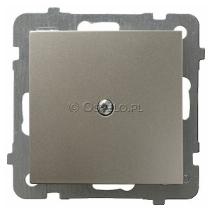 Z-1G/m/45 Zaślepka z mostkiem mocoującym na łapki oraz wkręty Satyna Light Ospel As - Widok z przodu