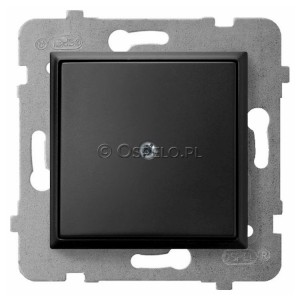 Z-1U/m/33 Zaślepka z mostkiem mocoującym na łapki oraz wkręty Czarny Metalik Ospel Aria - Widok z przodu