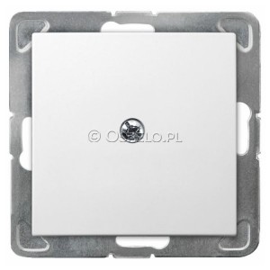 Z-1Y/m/00 Zaślepka z mostkiem mocoującym na łapki oraz wkręty Biały Ospel Impresja - Widok z przodu