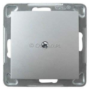 Z-1Y/m/18 Zaślepka z mostkiem mocoującym na łapki oraz wkręty Srebro Ospel Impresja - Widok z przodu