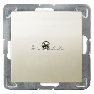 Z-1Y/m/27 Zaślepka z mostkiem mocoującym na łapki oraz wkręty Ecru Ospel Impresja - Widok z przodu