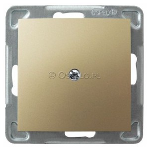 Z-1Y/m/28 Zaślepka z mostkiem mocoującym na łapki oraz wkręty Złoty Metalik Ospel Impresja - Widok z przodu