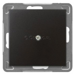 Z-1Y/m/50 Zaślepka z mostkiem mocoującym na łapki oraz wkręty Antracyt Ospel Impresja - Widok z przodu