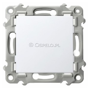 Z-1Z/m/00 Zaślepka z mostkiem mocoującym na łapki oraz wkręty Biały Ospel Szafir - Widok z przodu