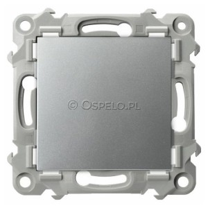 Z-1Z/m/18 Zaślepka z mostkiem mocoującym na łapki oraz wkręty Srebro Ospel Szafir - Widok z przodu