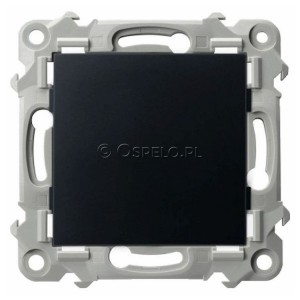 Z-1Z/m/33 Zaślepka z mostkiem mocoującym na łapki oraz wkręty Czarny Metalik Ospel Szafir - Widok z przodu