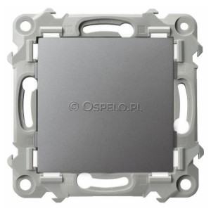 Z-1Z/m/70 Zaślepka z mostkiem mocoującym na łapki oraz wkręty Szary Mat. Ospel Szafir - Widok z przodu